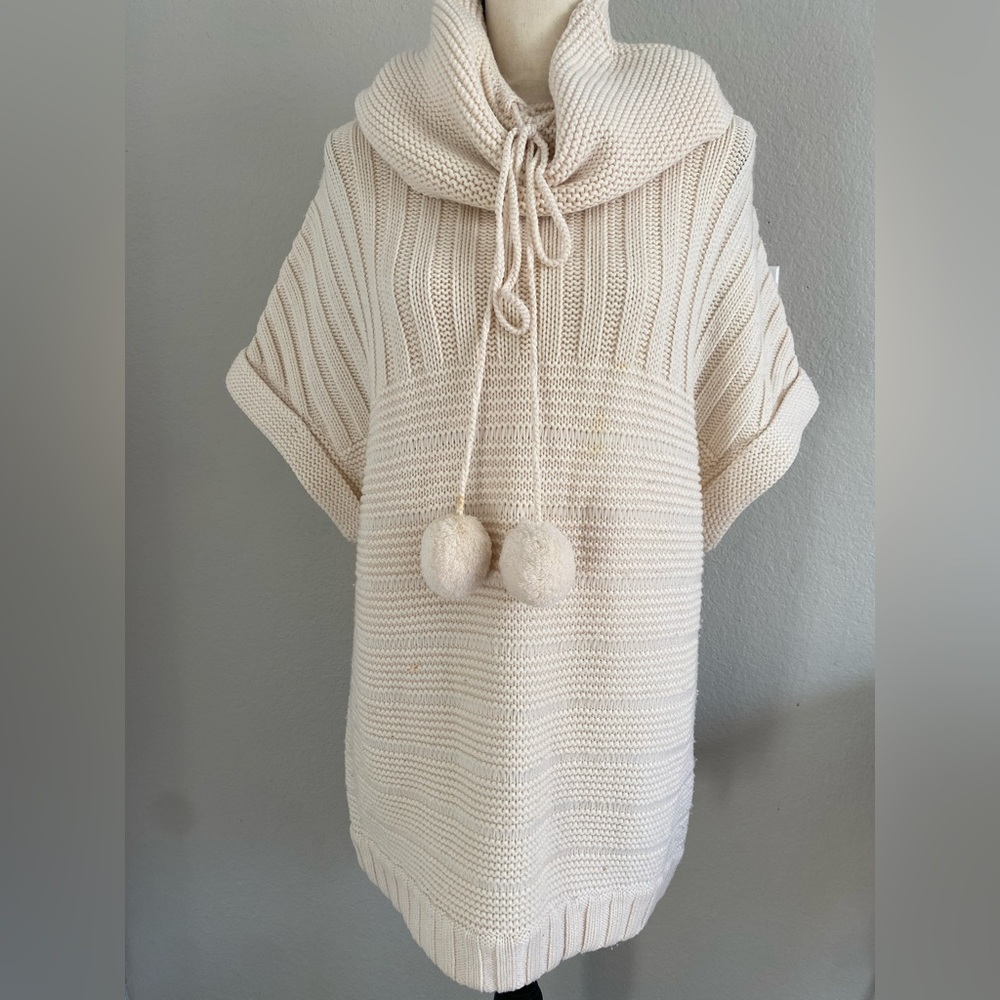 Alice+Olivia 100% Merino Wool Cowl Neck Printed Knit Long Sweater Size Small - Picture 10 of 10